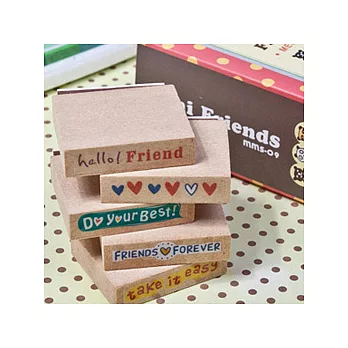 MiniFriends印章組-小熊友誼字句