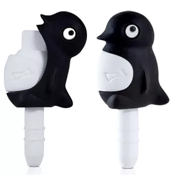 BONE / Penguin Ear Cap 企鵝造型防塵耳機塞(2入)企鵝(黑)