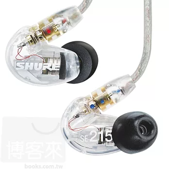 SHURE SE215 CL Sound Isolating Earphones 透明款 隔音耳機透明色