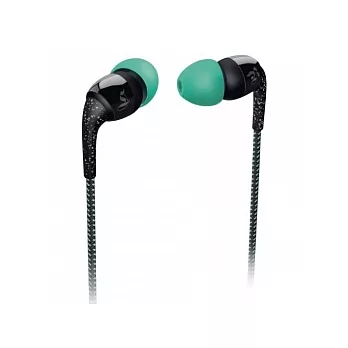 PHILIPS 編織線黑色內耳式耳機SHO9550