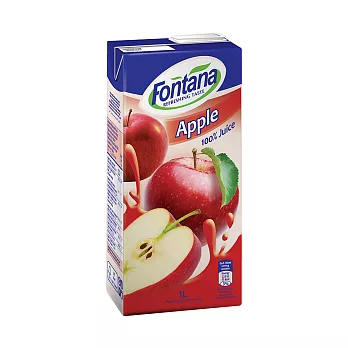 Fontana 100%天然蘋果汁 1公升