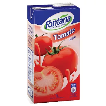 Fontana 100%天然蕃茄汁＜無鹽＞ 1公升