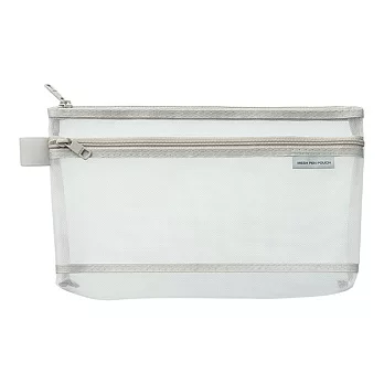 MIDORI CL細網筆袋 (淺灰)淺灰