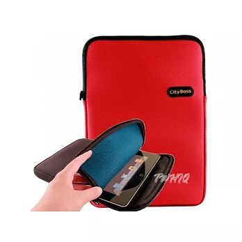 潛水布9吋/10吋/10.1吋筆電/iPad平版電腦包/質感柔軟防水筆電套 (紅色)