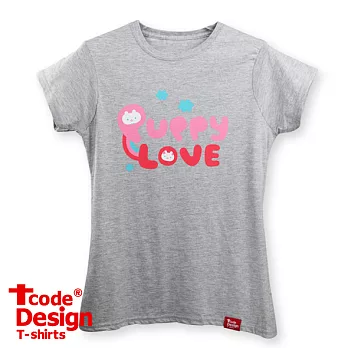 Tcode 0021【Puppy Love】女版S深麻灰-美國棉T