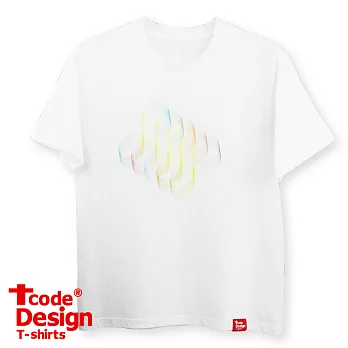 Tcode 0024【Rainbow Zones】普版L白色-美國棉T