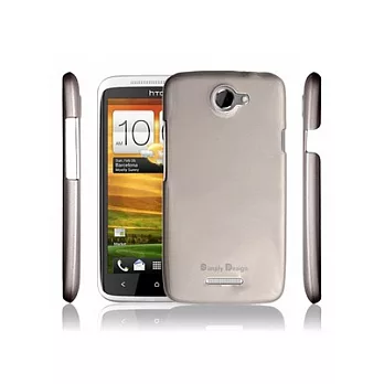 【Simply Design】HTC ONE X 專用皮革漆保護殼-灰色
