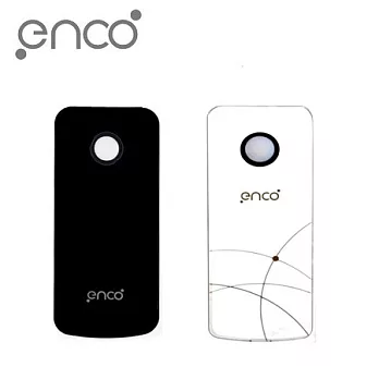 台灣製 enco 5600mAh 輕巧型USB可攜式行動電源 (時尚黑)-贈漾彩絨布袋