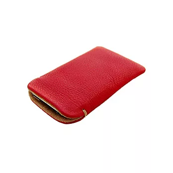 JTL iPhone4/4S 純手工天然小牛皮保護套_紅紅