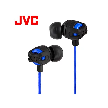 JVC XTREME XPLOSIVE重低音耳道式耳機-藍色(HAFX101A)