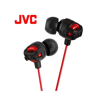 JVC XTREME XPLOSIVE重低音耳道式耳機-紅色(HAFX101R)