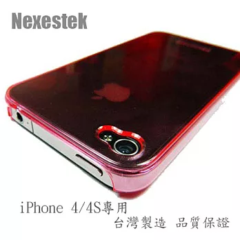 Nexestek 台灣製造日系iPhone 4/4S 手機專用透明殼(粉紅色)