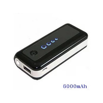 LED 高容量POWER BANK行動電源6000mAh-全配版
