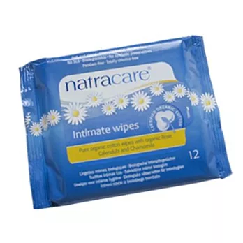Natracare英國綠可兒有機棉女性私密處濕巾