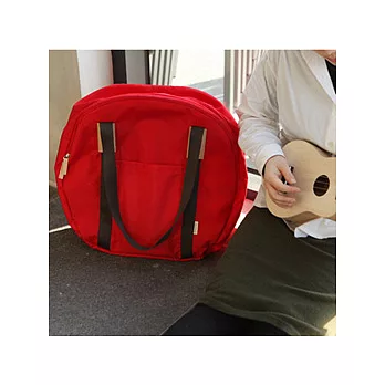 旅行收納地球包V1-紅+棕