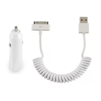 SALOM Apple USB傳輸線 + 手機充電器 (車充) FOR Apple iphone / ipod/Charger