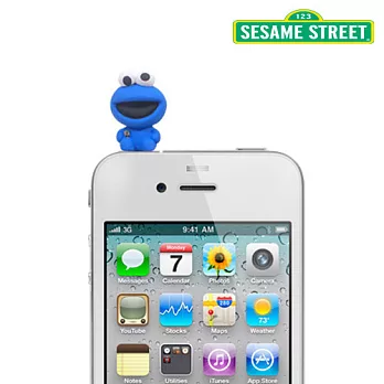 【Sesame Street】可愛造型3.5mm耳機孔塞-Cookie MonsterCookie Monster