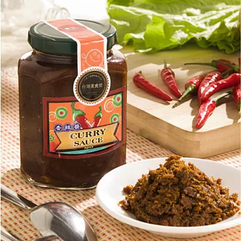 《花蓮家咖哩》手工南洋原味咖哩醬(香辣醬、400ml)