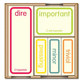 duo - Self Important 小便利貼組