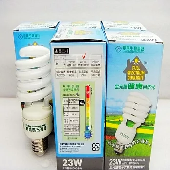 長庚生技 全光譜健康自然光電子式螺旋燈泡23W940 4000K 6入舒適淺黃光