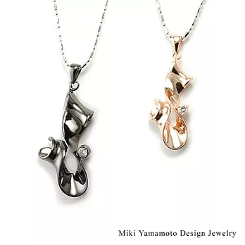 【山本美樹】天使戀人 對鍊組(黑色+玫瑰金)