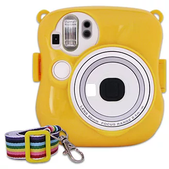 For FUJIFILM mini 25 拍立得專用水晶保護殼黃色