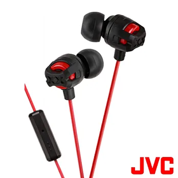 JVC HA-FR201高音質密閉型立體聲耳機-附Mic(共六色可選)紅色