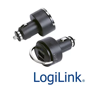 Logilink 德國 3A 雙輸出 快充 車用充電器黑色