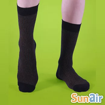 sunair 第三代健康除臭襪 時尚紳士襪 (黑+金)