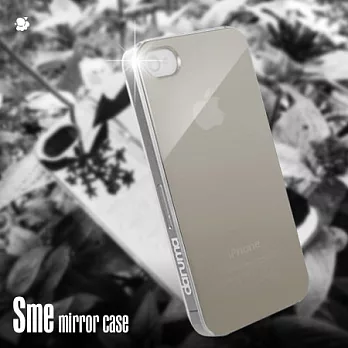 S-Me 鏡面背蓋 For iPhone 4 / iPhone 4S 專用透明銀鏡