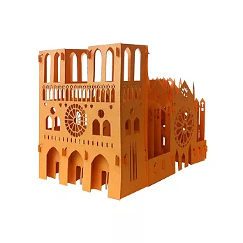 巴黎聖母院大教堂 立體萬用卡片