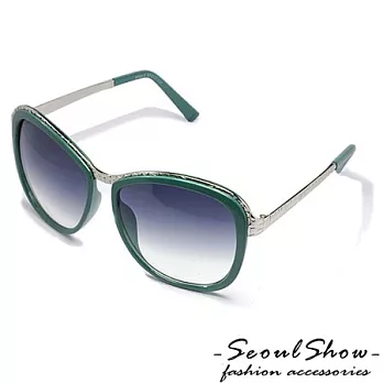 【Seoul Show】雅典娜女神蛇紋造型漸層太陽眼鏡(8349 綠色)