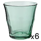 [MUJI 無印良品]玻璃杯/綠色/270ml/6入