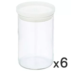 [MUJI 無印良品]耐熱玻璃圓形保存容器/4/6入