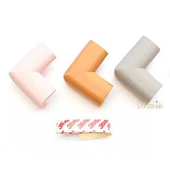 【Dorbokids】高品質兒童超厚安全防撞角共四色(8入)木頭色