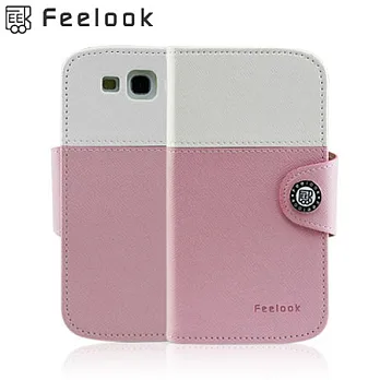 Feelook Samsung Galaxy S3專用Point Diary 2皮套俏粉紅