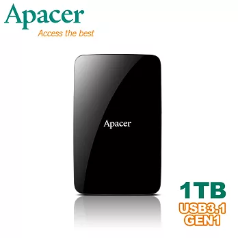 Apacer AC233 1TB 2.5吋 USB 3.0 行動硬碟