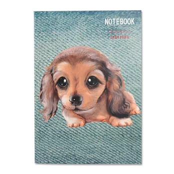 ◆明日樂自在◆旺狗筆記本-長毛臘腸