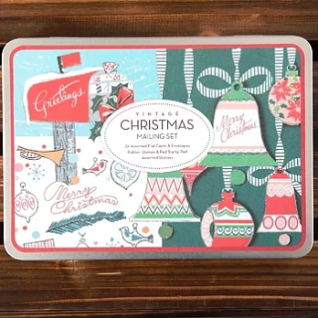 Cavallini_Mailing Set郵寄組合(復古聖誕)