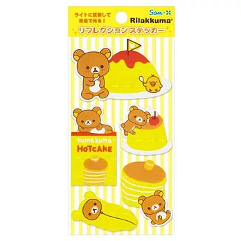 San-X 懶熊安全反光夜光貼紙。懶熊