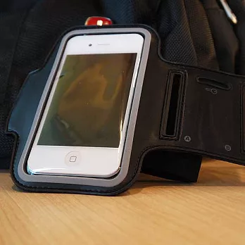 iPhone 4S/4/3G iPod 穿戴式運動臂帶腕帶保護套黑色