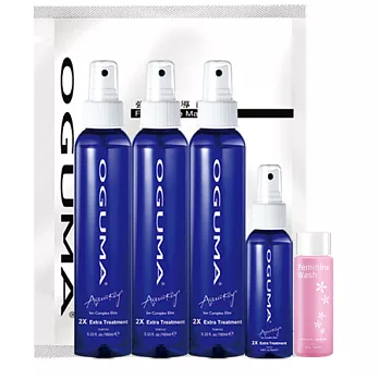 OGUMA水美媒 保濕超值組(水美媒 160ml 3瓶+輕巧瓶50ml 1瓶+私密肌潔淨凝露30ml1瓶+強效超導面膜紙1包)單一規格