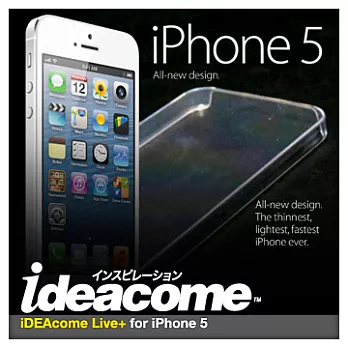 iDEAcome（Live+系列）iPhone 5專用極簡輕薄保護殼（晶透）透明