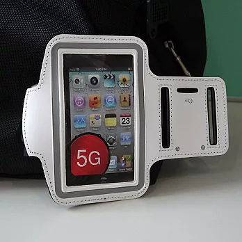 iPhone 5 穿戴式運動臂帶腕帶保護套白色