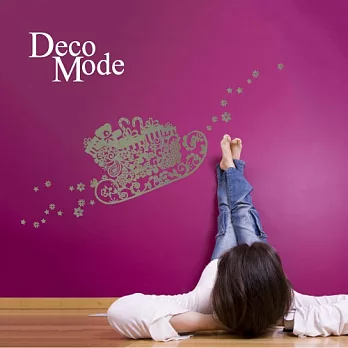 DecoWall 圖像壁貼 ◆ 聖誕雪橇
