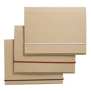 [MUJI 無印良品]再生紙附帶文件收納盒/A5.3入米