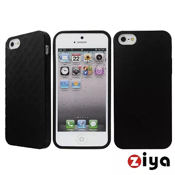 [ZIYA] iPhone 5 立體造型保護殼-編織紋黑色