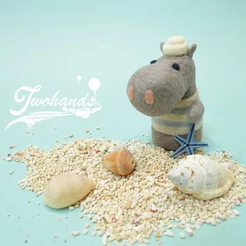 <雙手牌>羊毛氈材料包-河馬水手