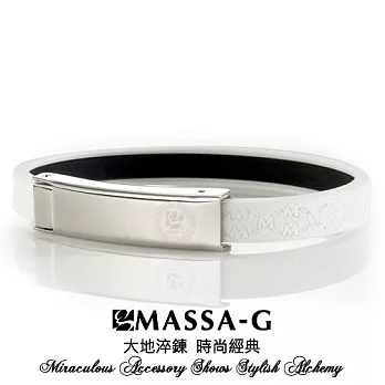 MASSA-G Color For 【W】ing 專色之翼鍺鈦手環天使白