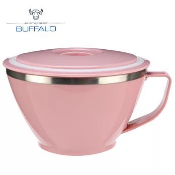 牛頭牌二重隔熱粉彩杯碗(單入)粉紅